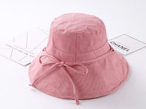 Women's Polyester Solid Pattern Anti-UV Casual Wear Bucket Hats