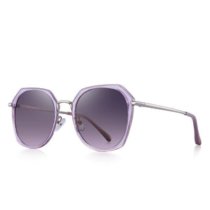 Women's Acetate Frame Polarized Square Shaped UV400 Sunglasses