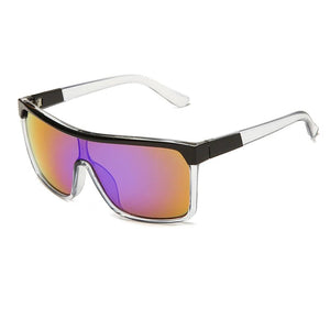 Men's Polycarbonate Frame Square Shaped Trendy UV400 Sunglasses
