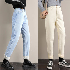 Women's Cotton Zipper Fly Closure Solid Pattern Casual Pants