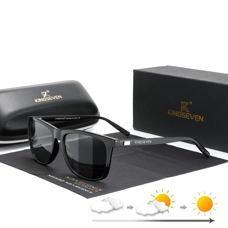Men's Aluminium Frame Polycarbonate Lens Classic UV400 Sunglasses