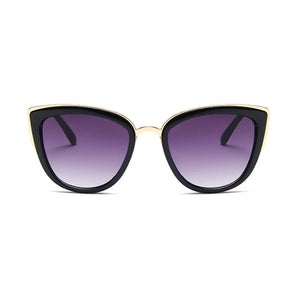 Women's Cat Eye Plastic Frame Acrylic Lens Vintage Sunglasses