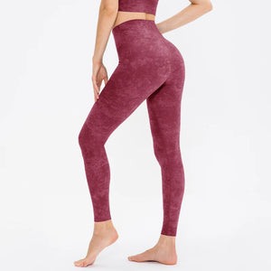 Women's Polyester Elastic Waist Camouflage Pattern Yoga Leggings
