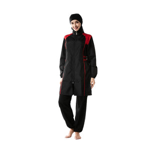 Women's Arabian Polyester Long Sleeves Modest Swimming Suit