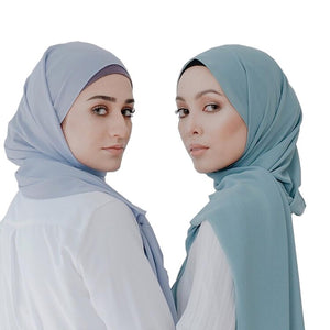 Women's Arabian Modal Headwear Solid Pattern Casual Wear Hijabs