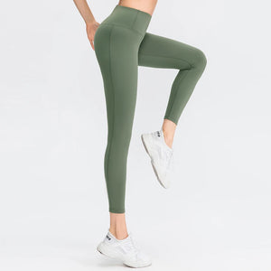 Women's Polyester High Elastic Waist Fitness Seamless Leggings