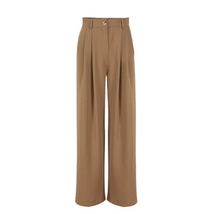 Women's Spandex High Zipper Fly Casual Wear Plain Pattern Pants