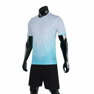 Men's Polyester V-Neck Short Sleeve Printed Pattern Sports Set