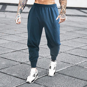 Men's Polyester Elastic Waist Closure Quick-Dry Full Length Yoga Pant