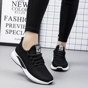 Women's Cotton Fabric Breathable Lace-Up Casual Wear Sneakers