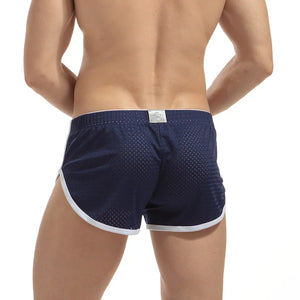 Men's Polyester Elastic Waist Closure Quick-Dry Swimwear Shorts