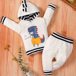 Baby's O-Neck Long Sleeve Animal Pattern Casual Wear Clothes