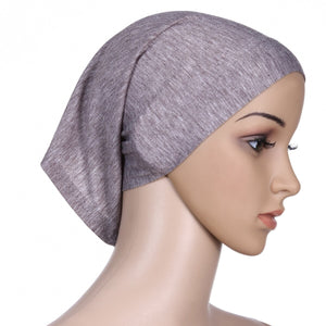 Women's Arabian Chiffon Headwear Solid Pattern Casual Hijabs