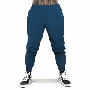 Men's Polyester Elastic Waist Closure Quick-Dry Full Length Yoga Pant