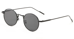 Men's Alloy Frame Acrylic Lens Round Shaped UV400 Sunglasses