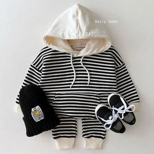 Kid's Cotton Full Sleeve Pullover Closure Trendy Hooded Clothes