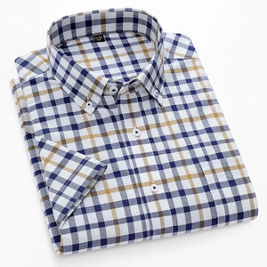 Men's Cotton Turn-Down Collar Single Breasted Casual Wear Shirt