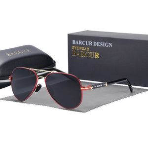 Men's Stainless Steel Frame TAC Lens Polarized Trendy Sunglasses