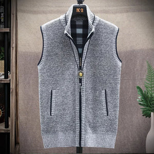 Men's Cotton Turtleneck Full Sleeves Zipper Closure Sweater