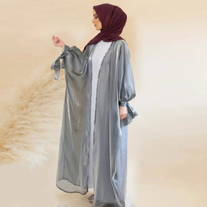 Women's Arabian Polyester Full Sleeve Plain Pattern Elegant Abaya