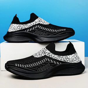 Women's Mesh Round Toe Slip-On Closure Breathable Sport Sneakers