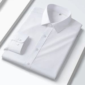Men's Spandex Full Sleeves Single Breasted Plain Formal Shirt
