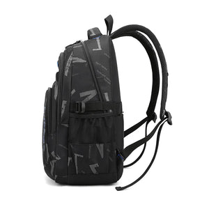 Kid's Nylon Zipper Closure Waterproof Trendy School Backpack
