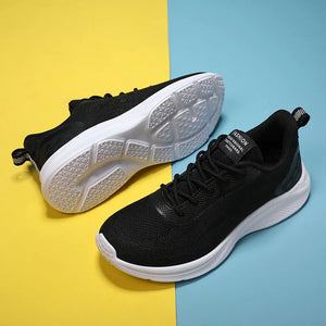 Women's Canvas Round Toe Lace-Up Closure Breathable Sneakers