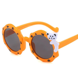Kid's Polycarbonate Frame Lens UV400 Protection Cartoon Sunglasses