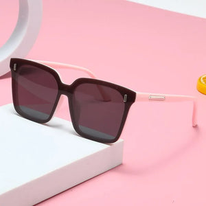 Kid's Polycarbonate Frame Square Shape UV400 Protection Sunglasses