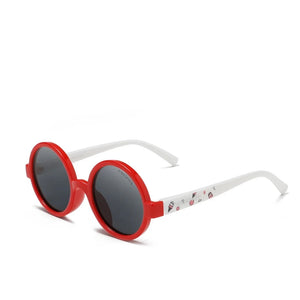 Kid's Polycarbonate Frame Lens UV400 Round Shaped Sunglasses