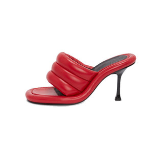 Women's Microfiber Square Toe Slip-On Closure Casual Slippers