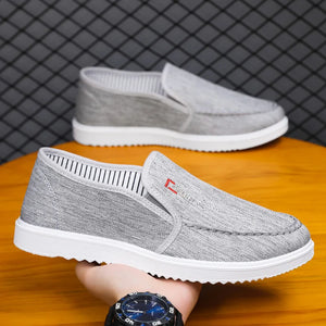 Men's Canvas Round Toe Slip-On Closure Casual Wear Loafers
