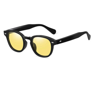 Men's Acetate Frame TAC Lens Oval Shape Trendy Sunglasses