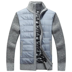 Men's Polyester Patchwork Closure Zipper Closure Casual Jacket