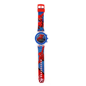 Kid's Plastic Buckle Clasp Digital Electronic Round Wrist Watches