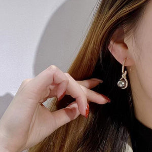 Women's 100% 925 Sterling Silver Plant Pattern Drop Earrings