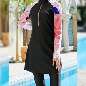 Women's Arabian Lycra Full Sleeves Printed Bathing Swimwear