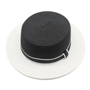 Women's Straw Sun Protection Mixed Colors Bowknot Casual Hat