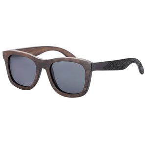 Men's Bamboo Frame TAC Lenses Square Shaped Polarized Sunglasses