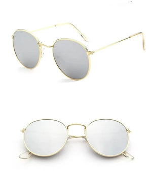 Women's Alloy Frame Polycarbonate Lens Round Shape Sunglasses