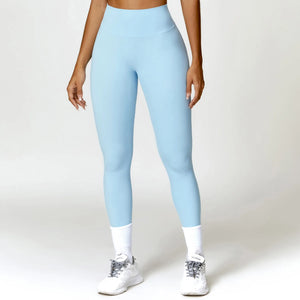 Women's Nylon High Waist Breathable Running Workout Leggings