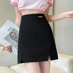 Women's Polyester Plain Pattern Casual Wear Above-Knee Skirt
