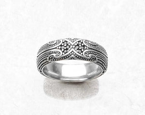 Women's 100% 925 Sterling Silver Zircon Geometric Pattern Ring
