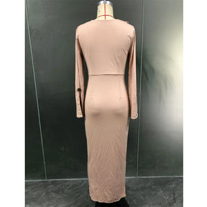 Women's Arabian V-Neck Polyester Full Sleeve Casual Wear Dress
