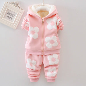 Kid's Girl Cotton Long Sleeves Casual Pullover Hooded Clothes