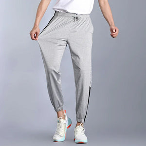 Men's Acetate Drawstring Closure Sweatpants Gymwear Trousers