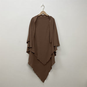Women's Arabian Polyester Quick-Dry Solid Pattern Casual Scarfs