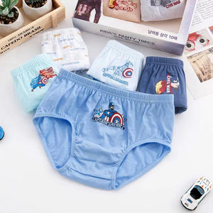 Kid's Girl 5Pcs Cotton Breathable Cartoon Underwear Panties
