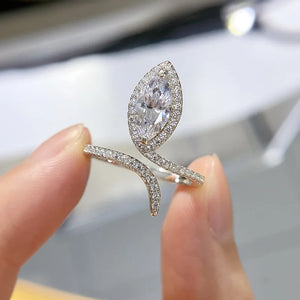 Women's 100% 925 Sterling Silver Moissanite Prong Setting Bridal Ring